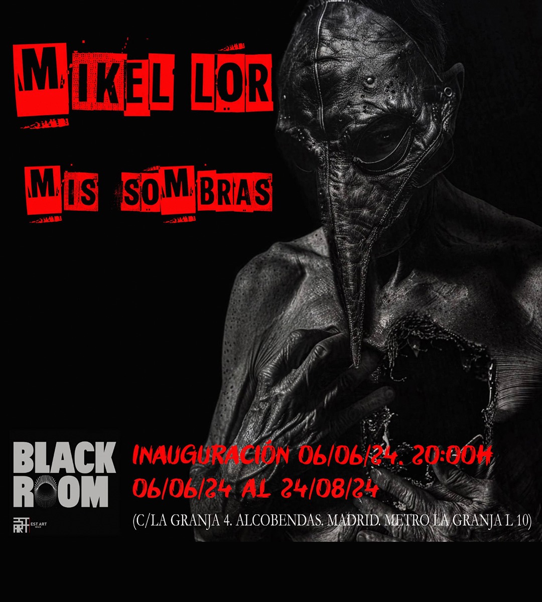 Mis sombras, Mikel Lor, BLACK ROOM, EST_ART Space Alcobendas, Madrid