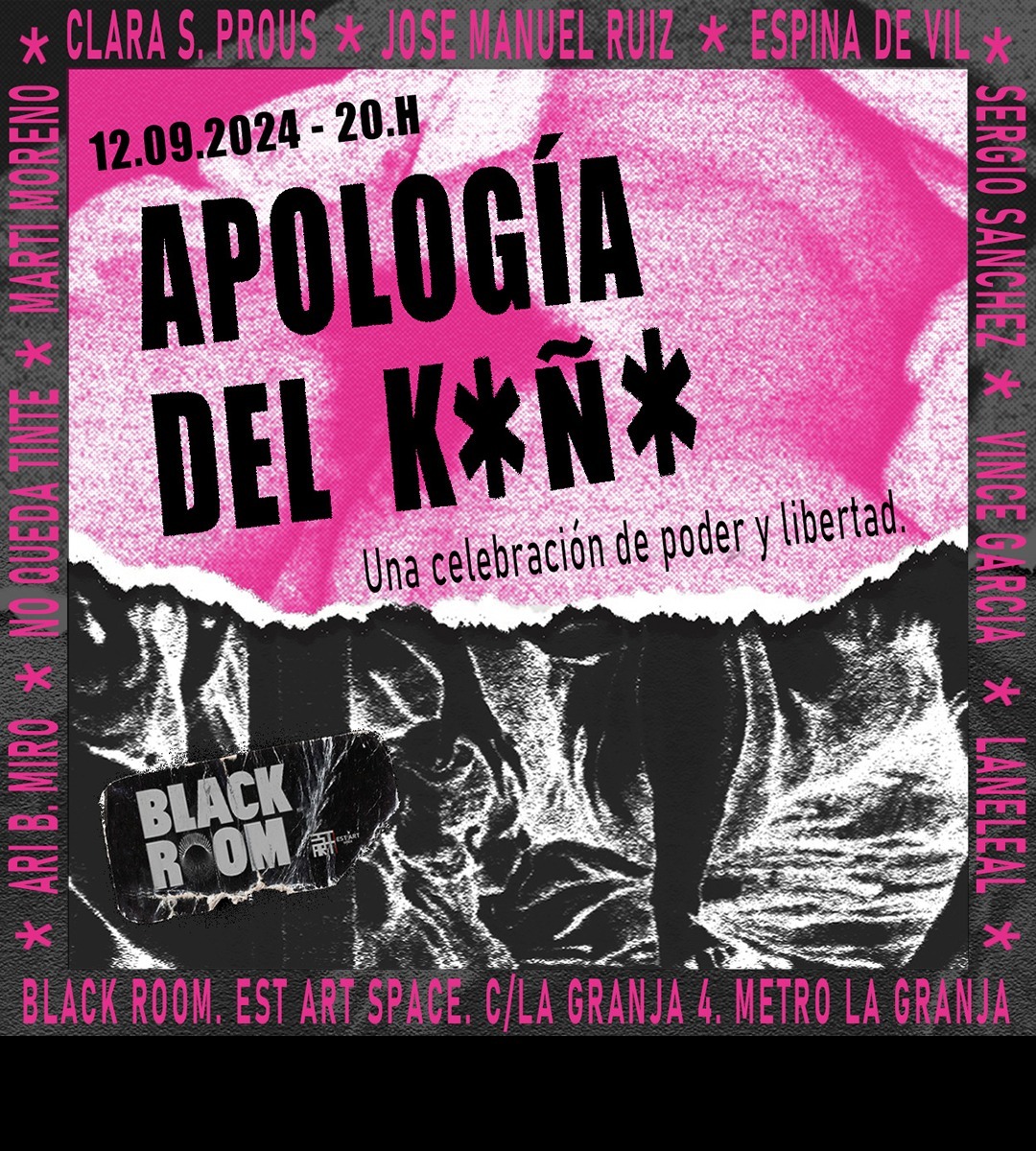 Entre el 12 de septiembre y el 26 de octubre LA BLACK ROOM acoge APOLOGÍA DEL KOÑO. Una celebración de poder y libertad. La BLACK ROOM | EST_ART Space, Alcobendas, Madrid